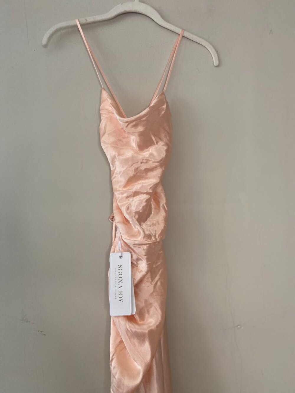 NEW | Shona Joy La Lune Backless Dress | Peach | Size 4 - Picture 9 of 10